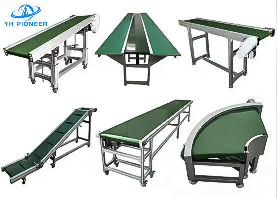 Υψηλής θερμοκρασίας ανθεκτικά συστήματα μεταφοράς σακούλας PLC έλεγχο ρυθμιζόμενη ταχύτητα