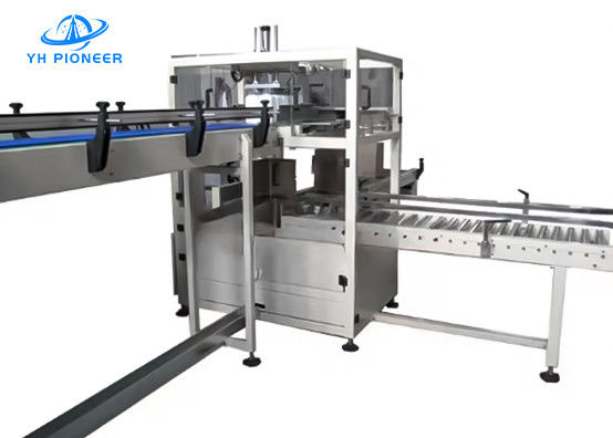 Μηχανή συσκευασίας φιάλων από ανοξείδωτο χάλυβα ρυθμιζόμενη ταχύτητα 18-30case/min