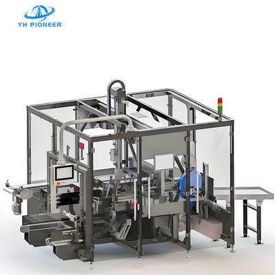 Καλή τιμή Υψηλής αποδοτικότητας Drop - Type Bottle Case Packer για γυαλί PET και μπουκάλια αλουμινίου με ισχύ 6kw και χαμηλή λειτουργία θορύβου σε απευθείας σύνδεση