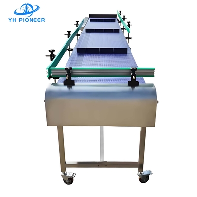 Καλή τιμή Ρυθμίσιμη ταχύτητα Flat Top Modular Belt Conveyor SS304 Καρβονικό χάλυβα σε απευθείας σύνδεση
